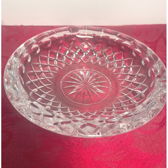 Princess House Other - Vintage Princess House Crystal Ashtray Royal Highlights Diamond Pattern 7" Heavy